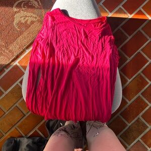 Vibrant Red Sleeveless Top